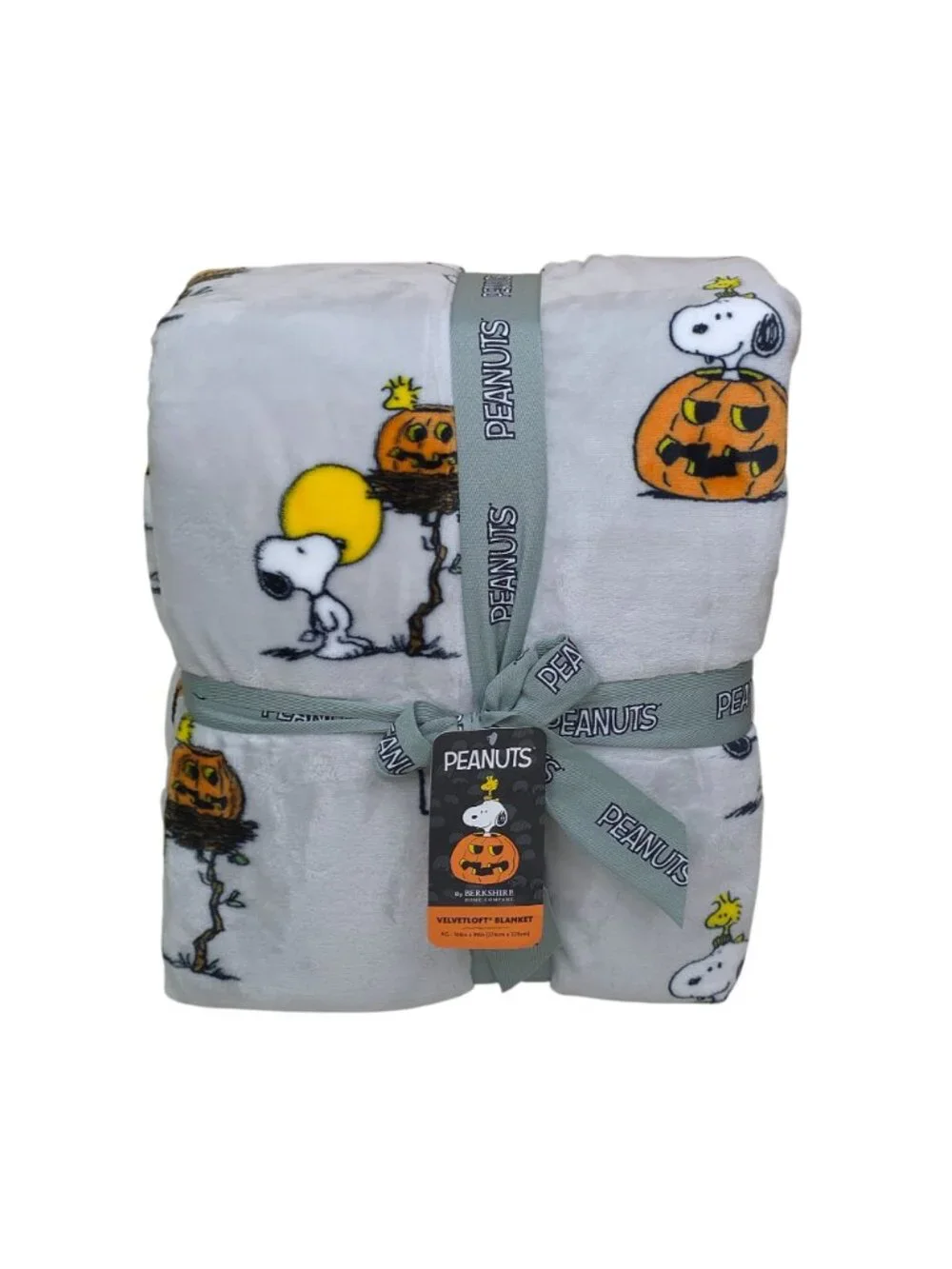 Peanuts Snoopy & Woodstock Halloween Velvetloft King Blanket Berkshire 108
